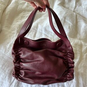 REPETTO Paris Small Ruched Calf-Leather Opera Bag